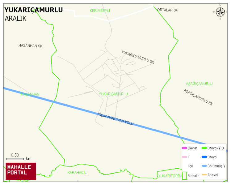 YUKARIÇAMURLU Köyü Haritası | Dağlar, Ovalar ve Akarsu Bilgileri