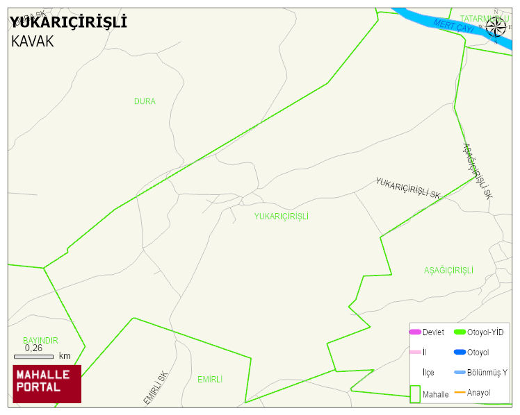 YUKARIÇİRİŞLİ Mahallesi Haritası | Detaylı Köy ve Mahalle Görünümü