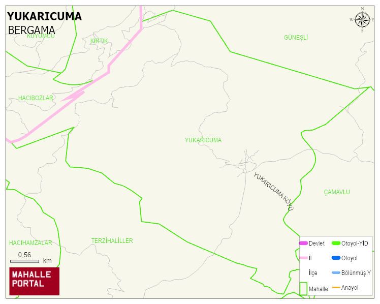 YUKARICUMA Mahallesi Haritası | İnteraktif Köy ve Mahalle Sınırları