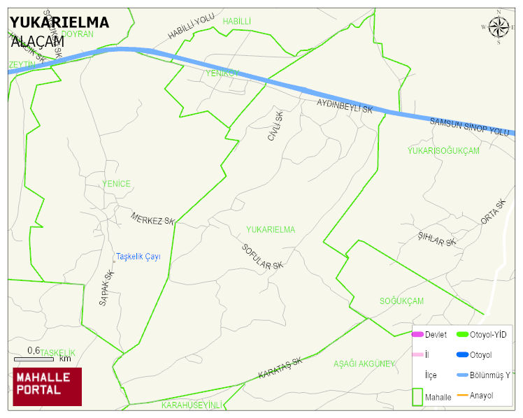 YUKARIELMA Mahallesi Haritası | Uydu Görüntüsü ve Harita Detayları