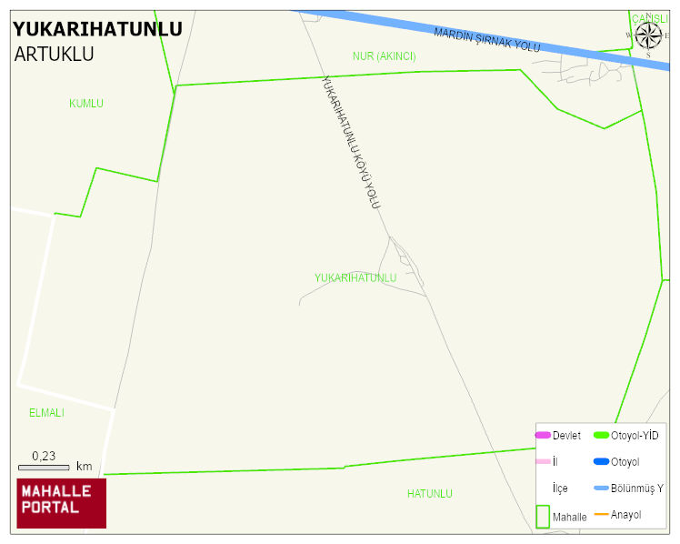 YUKARIHATUNLU Mahallesi Haritası | Detaylı Köy ve Mahalle Görünümü