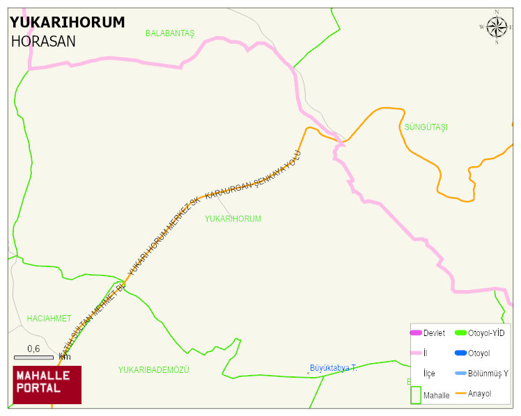 YUKARIHORUM Mahallesi Haritası | Sayısal Bölge Görünümü