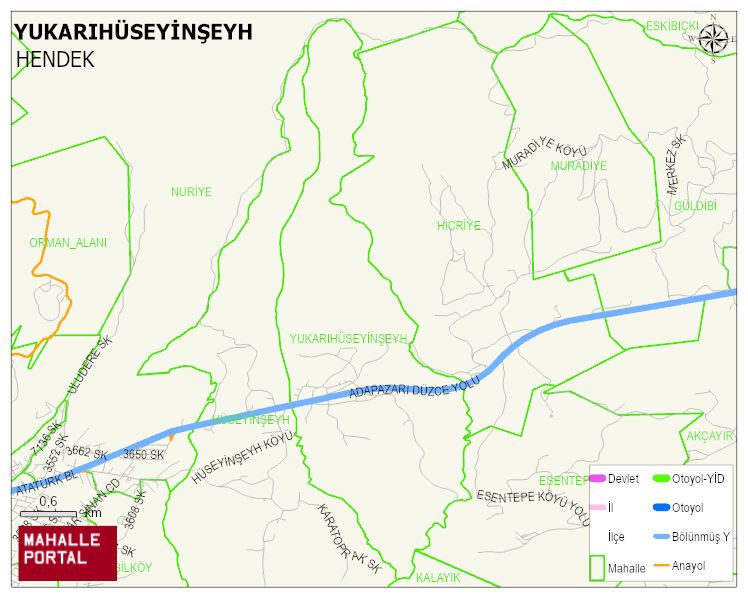 YUKARIHÜSEYİNŞEYH Mahallesi Haritası | İnteraktif Köy ve Mahalle Sınırları