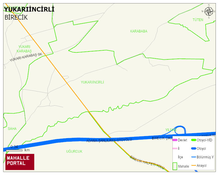 YUKARIİNCİRLİ Mahallesi Haritası | Güncel Mahalle ve Köy Haritası