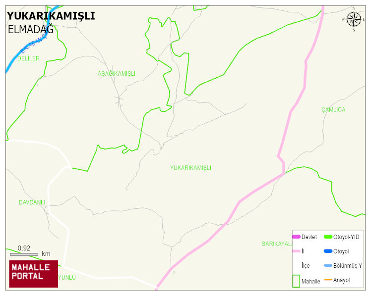 YUKARIKAMIŞLI Mahallesi Haritası | Mahalle Sokak Haritası