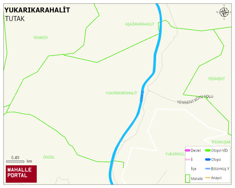 YUKARIKARAHALİT Köyü Haritası | Coğrafi Yapı ve Detaylı Haritası