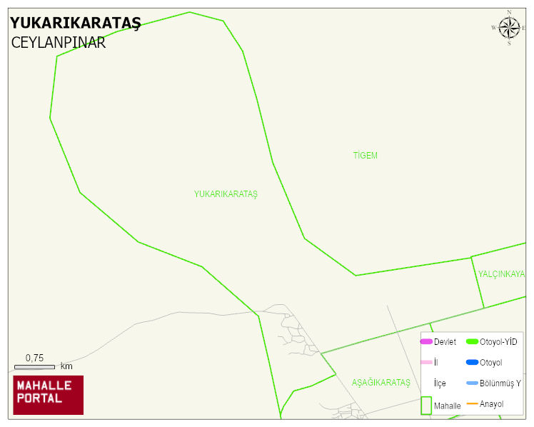 YUKARIKARATAŞ Mahallesi Haritası | Güncel Mahalle ve Köy Haritası