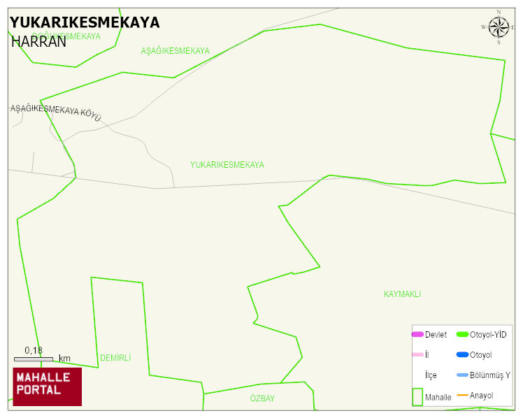YUKARIKESMEKAYA Mahallesi Haritası | Mahalle Sokak Haritası