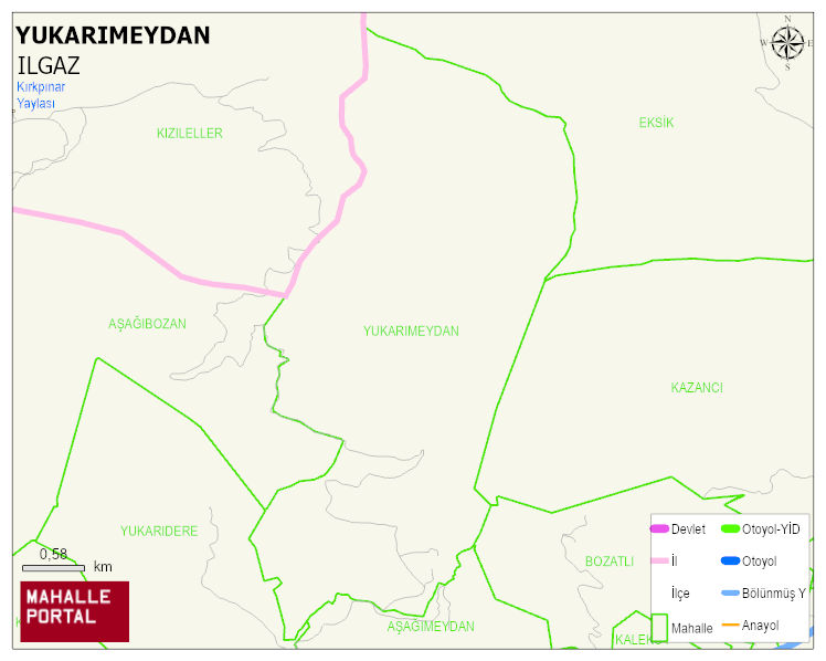 YUKARIMEYDAN Köyü Haritası | Güncel Mahalle ve Köy Haritası