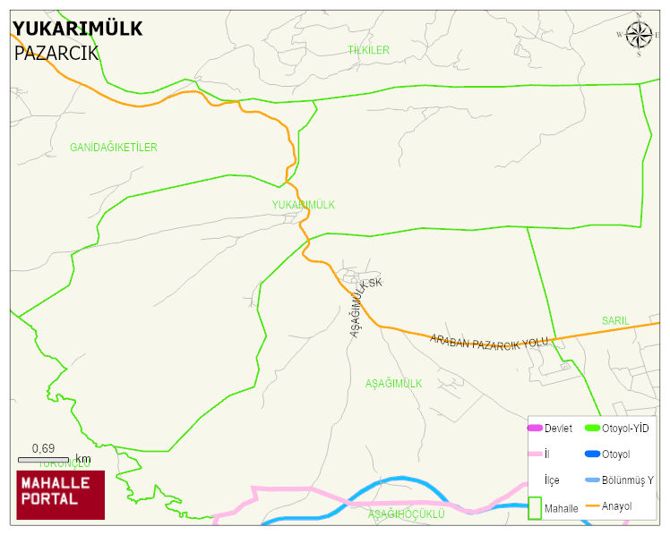 YUKARIMÜLK Mahallesi Haritası | Uydu Görüntüsü ve Harita Detayları