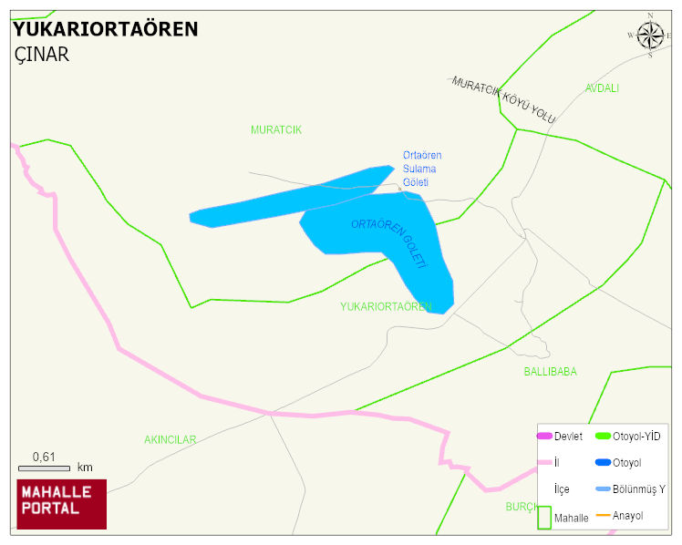 YUKARIORTAÖREN Mahallesi Haritası | Mahalle Sokak Haritası