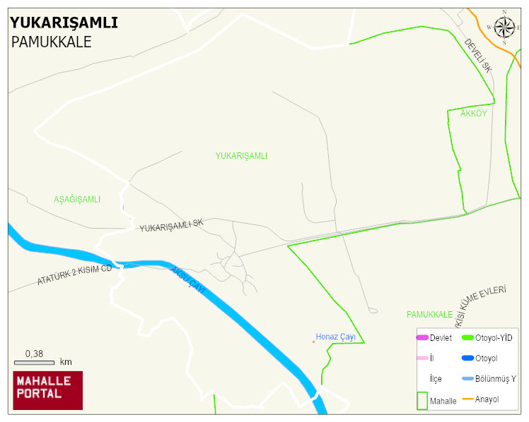 YUKARIŞAMLI Mahallesi Haritası | Mahalle Sokak Haritası