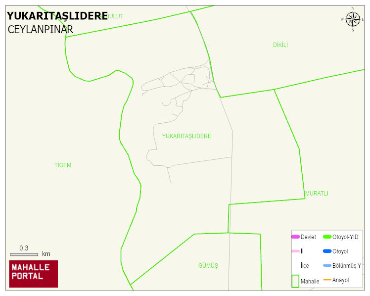 YUKARITAŞLIDERE Mahallesi Haritası | Güncel Mahalle ve Köy Haritası