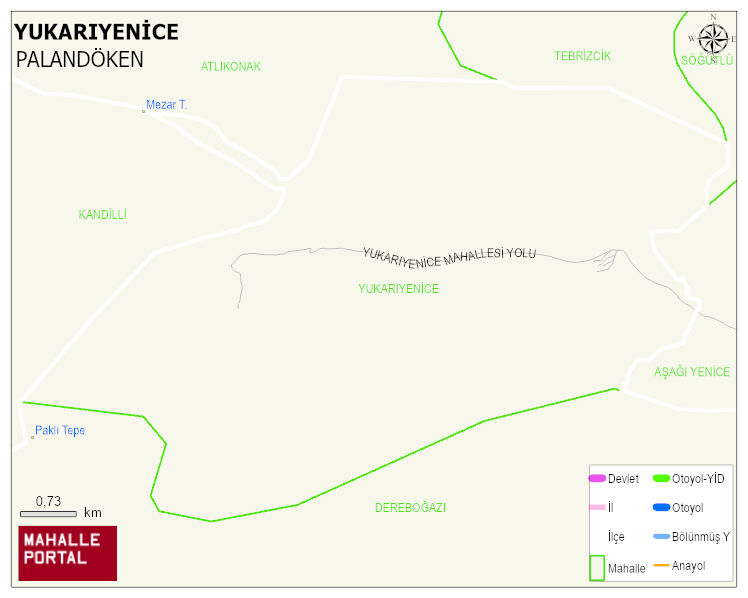 YUKARIYENİCE Mahallesi Haritası | Güncel Mahalle ve Köy Haritası
