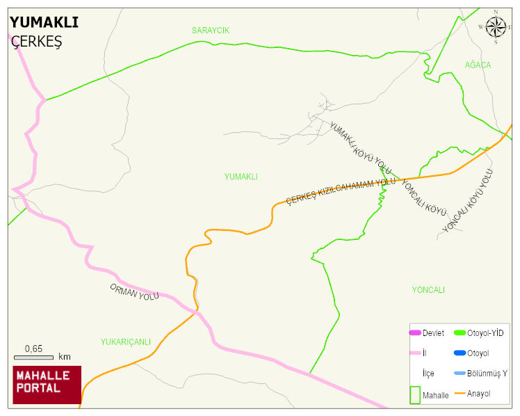 YUMAKLI Köyü Haritası | Uydu Görüntüsü ve Harita Detayları