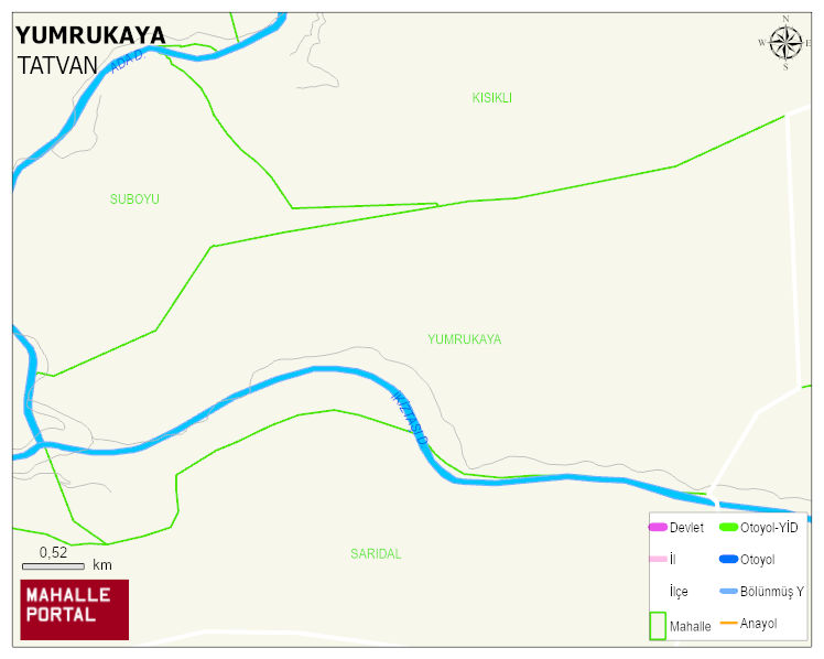 YUMRUKAYA Köyü Haritası | Coğrafi Yapı ve Detaylı Haritası