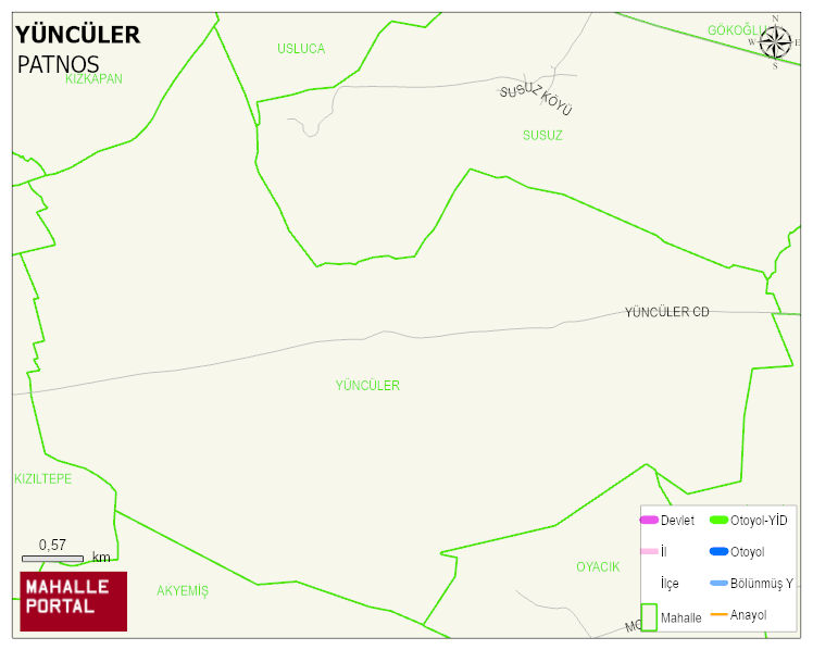 YÜNCÜLER Köyü Haritası | Uydu Görüntüsü ve Harita Detayları
