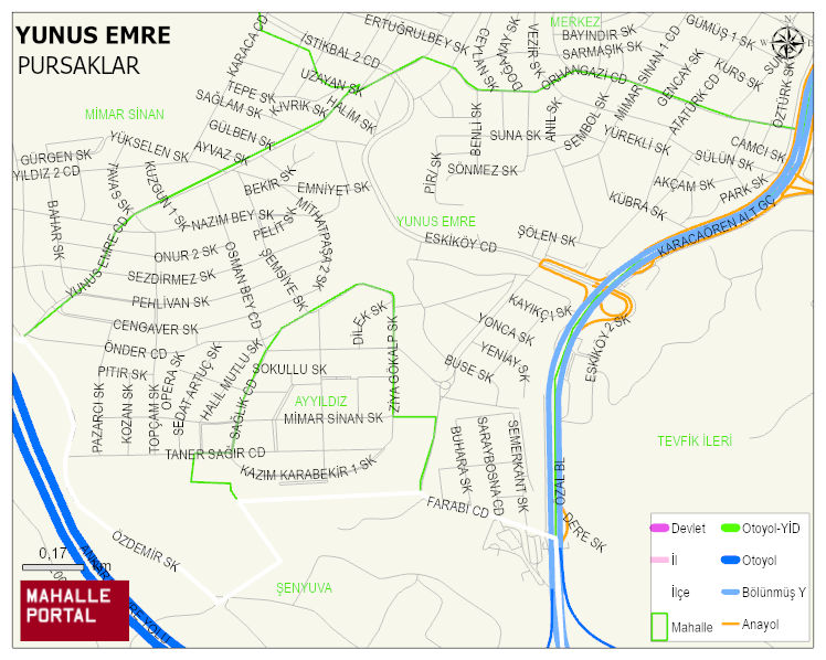 YUNUS EMRE Mahallesi Haritası | Mahalle Sokak Haritası