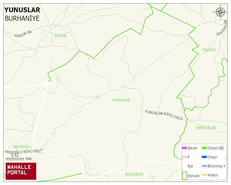 YUNUSLAR Mahallesi Haritası | Uydu Görüntüsü ve Harita Detayları