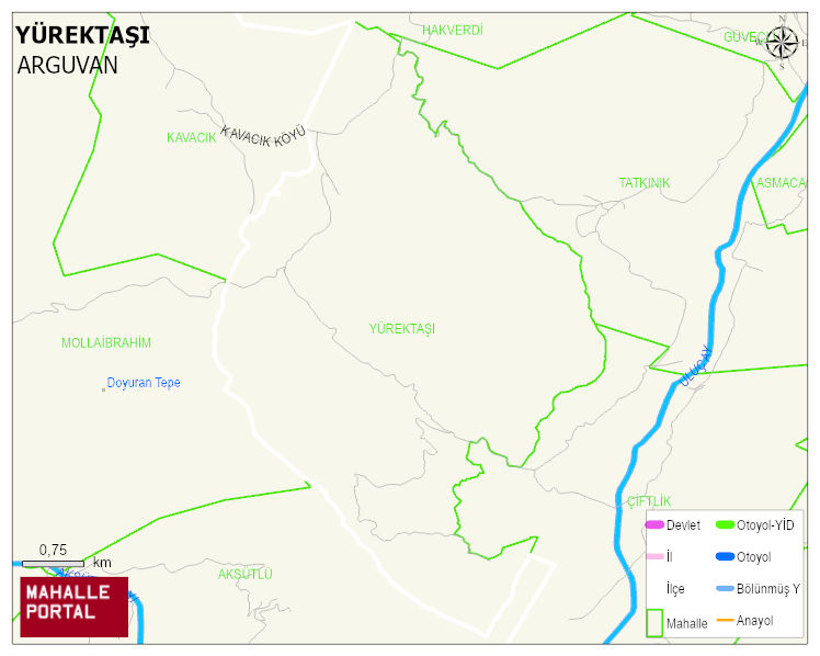 YÜREKTAŞI Mahallesi Haritası | Güncel Mahalle ve Köy Haritası
