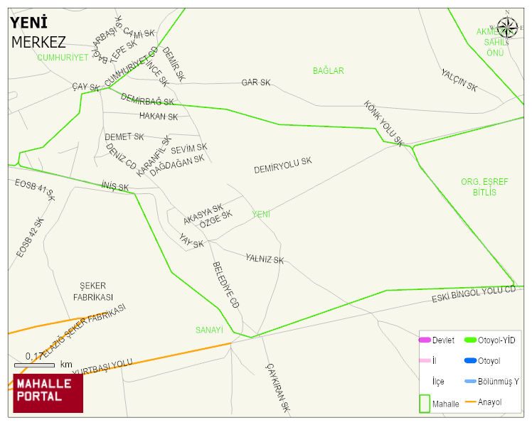 YURTBAŞI BELDESİ YENİ Mahallesi Haritası | İnteraktif Köy ve Mahalle Sınırları