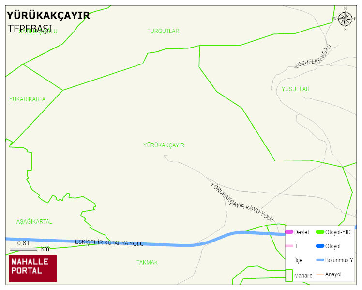 YÜRÜKAKÇAYIR Mahallesi Haritası | Uydu Görüntüsü ve Harita Detayları