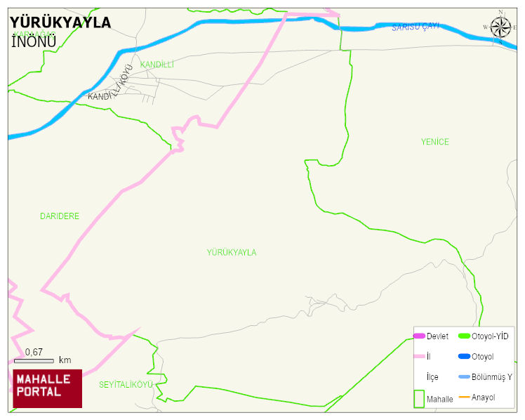 YÜRÜKYAYLA Mahallesi Haritası | İnteraktif Köy ve Mahalle Sınırları