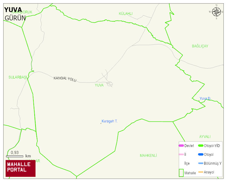YUVA Köyü Haritası | Mahalle Sokak Haritası