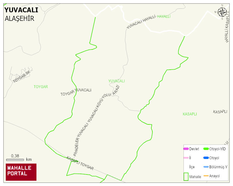 YUVACALI Mahallesi Haritası | Uydu Görüntüsü ve Harita Detayları