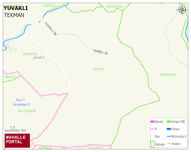 YUVAKLI Mahallesi Haritası | Uydu Görüntüsü ve Harita Detayları