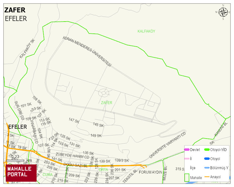 ZAFER Mahallesi Haritası | Dağlar, Ovalar ve Akarsu Bilgileri