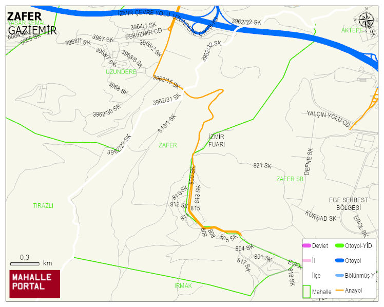 ZAFER Mahallesi Haritası | Mahalle Sokak Haritası