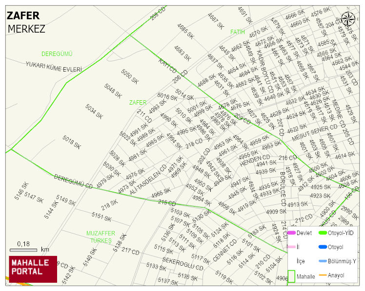 ZAFER Mahallesi Haritası | Mahalle Sokak Haritası