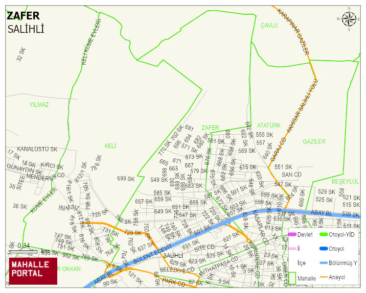 ZAFER Mahallesi Haritası | Detaylı Köy ve Mahalle Görünümü