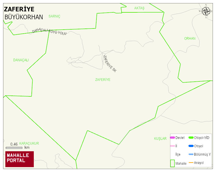 ZAFERİYE Mahallesi Haritası | Detaylı Köy ve Mahalle Görünümü