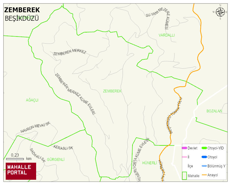ZEMBEREK Mahallesi Haritası | Mahalle Sokak Haritası