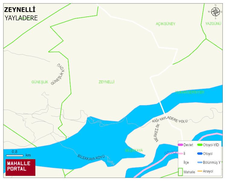 ZEYNELLİ Köyü Haritası | Uydu Görüntüsü ve Harita Detayları