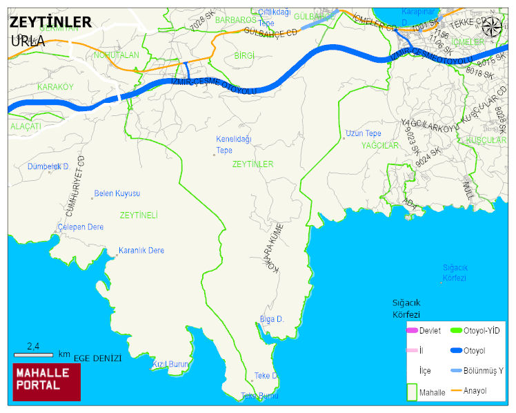 ZEYTİNLER Mahallesi Haritası | Mahalle Sokak Haritası