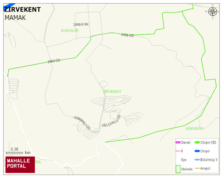 ZİRVEKENT Mahallesi Haritası | Mahalle Sokak Haritası