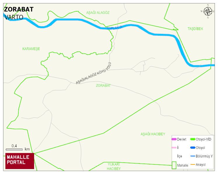 ZORABAT Köyü Haritası | Coğrafi Yapı ve Detaylı Haritası